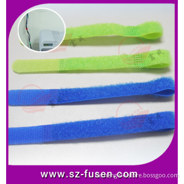 P Shape Nylon Velcro Wire Strap Hook Loop
